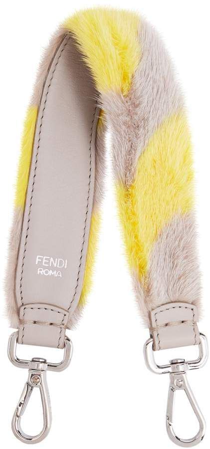 fendi shearling strap|Fendi strap you striped.